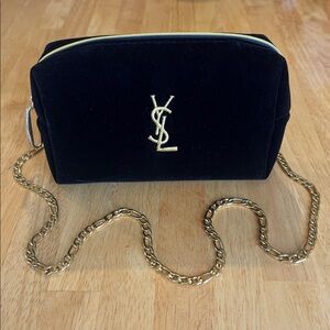 ⭐️ Yves Saint Laurent Black Velvet Crossbody/ Fanny Pack
